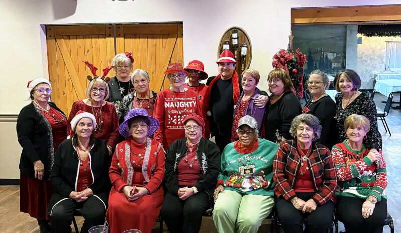 Red Hats celebrate Christmas